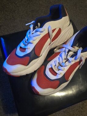 Puma Cell Red, White Athletic Sneakers